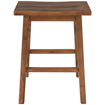 Rustic Kitchen Island and Two Wooden Bar Stools