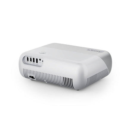 White portable projector with front HDMI/USB ports and vented base for home use on Tampa Home & Garden Store