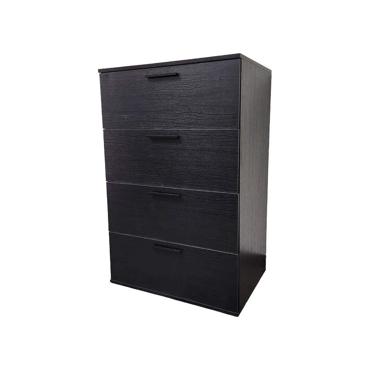 Oliver Farmhouse Jumbo Chest 4-drawer storage, black wood grain finish HouseOfZazla chest on Tampa Home & Garden Store