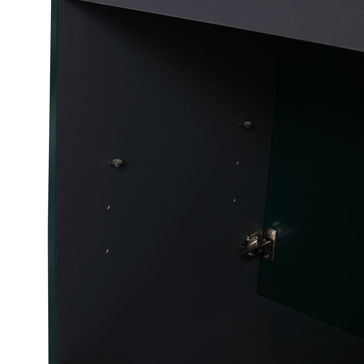Freestanding Bath Vanity interior cabinet with door, dark finish, exposed hinges HouseOfZazla on Tampa Home & Garden Store