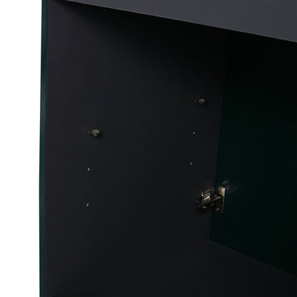 Freestanding Bath Vanity interior cabinet with door, dark finish, exposed hinges HouseOfZazla on Tampa Home & Garden Store