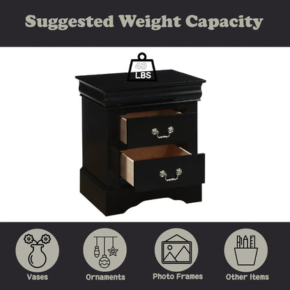 Louis Philippe III Sleek Design Nightstand