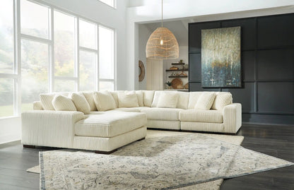 Lindyn Sectional Sofa with Cord Upholstery