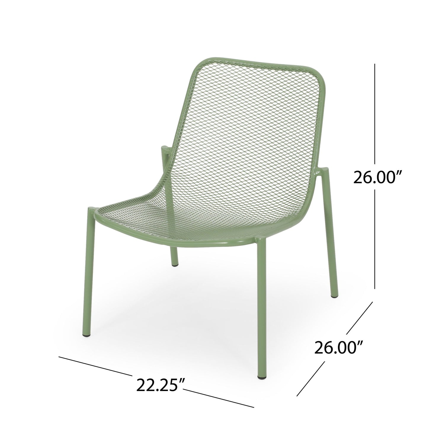 Outdoor Iron Chair With Mesh Design green metal chair HouseOfZazla on Tampa Home & Garden Store