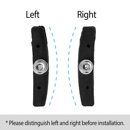GemGear V bike brake pads left and right, black 70mm with mounting nuts on Tampa Home & Garden Store