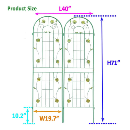 Metal Garden Trellis for Climbing Plants Outdoor