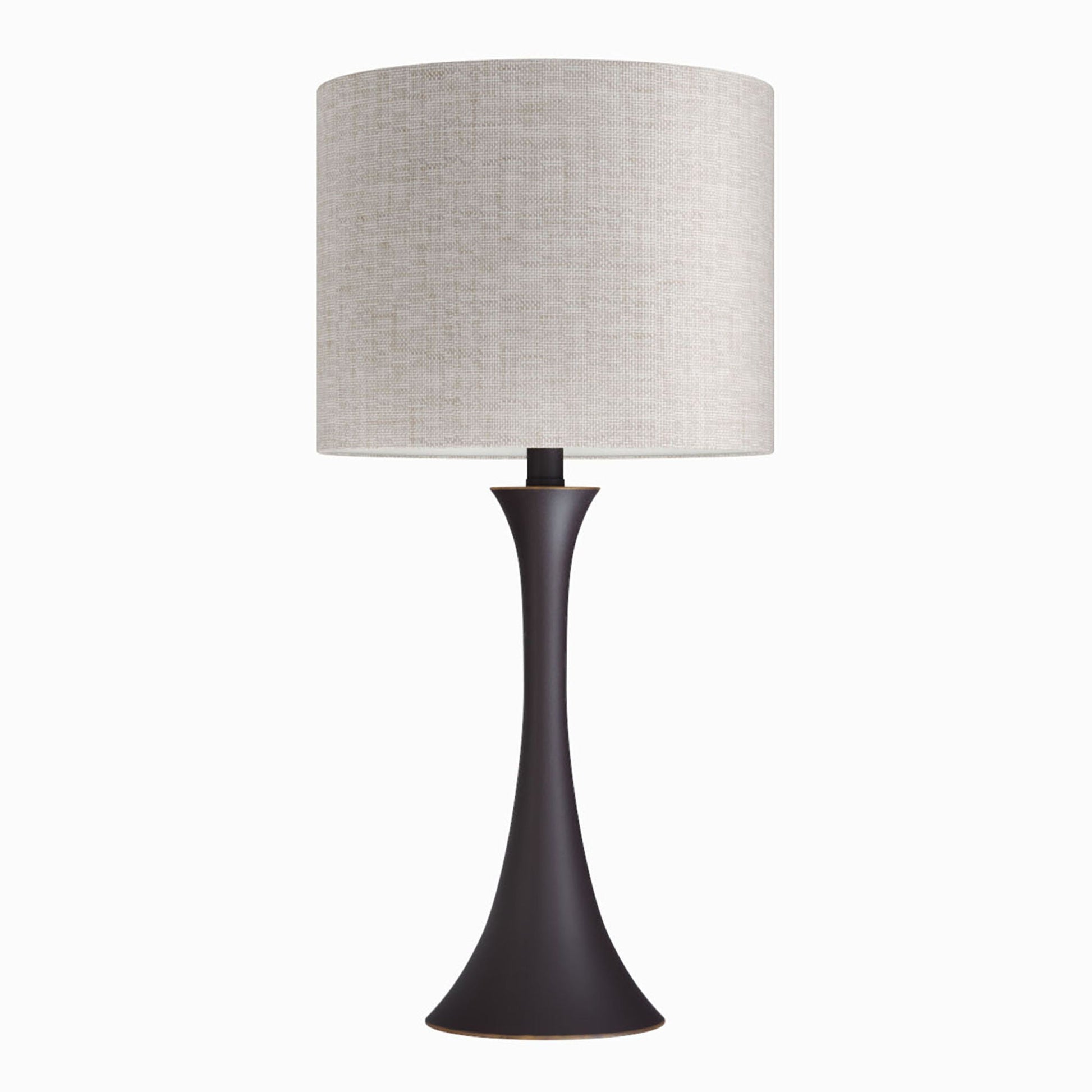 Lenuxe table lamp set of 2 with beige linen shade and dark bronze stem HouseOfZazla on Tampa Home & Garden Store