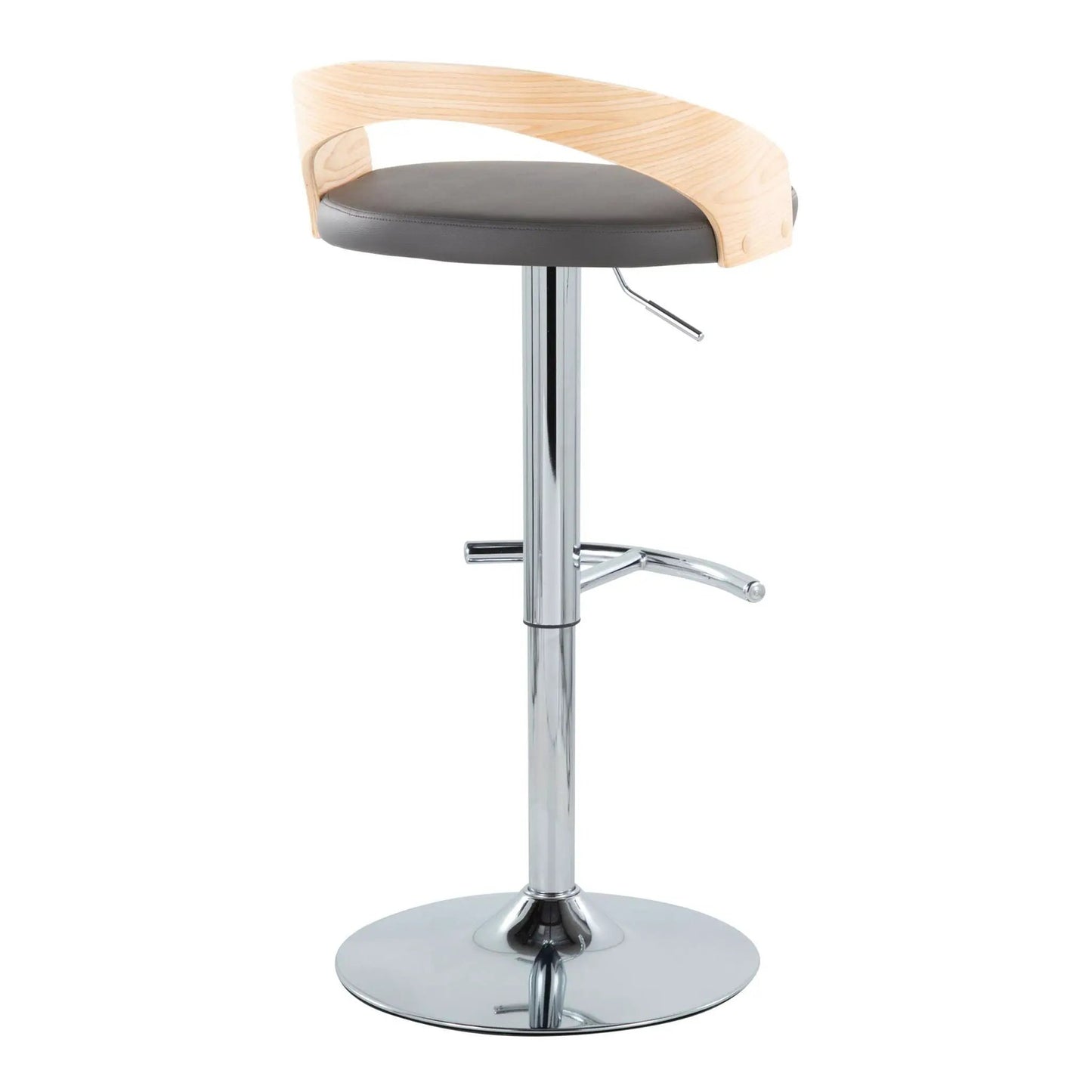 Grotto Contemporary Adjustable Barstool Swivel