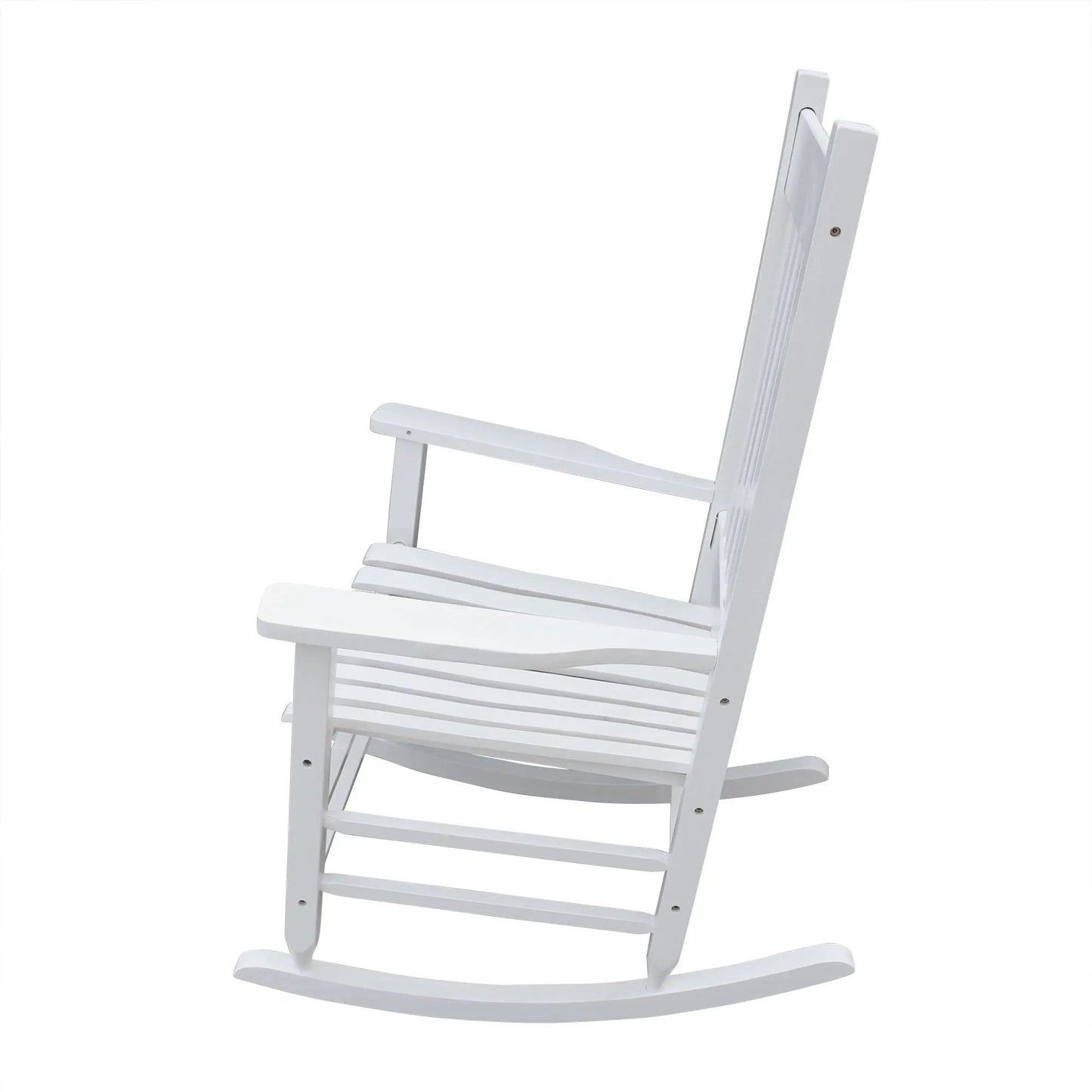 Classic Wooden Porch Rocker Chair Populus Wood curved rockers Unique Piece Furniture on Tampa Home & Garden Store