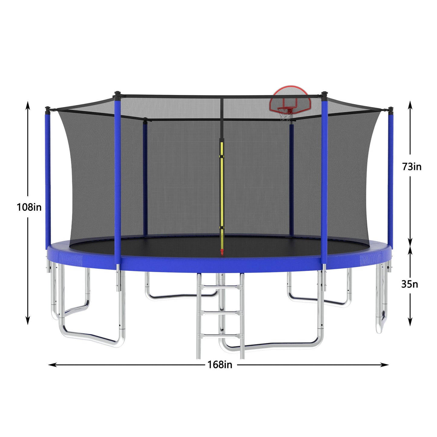Large 14 Foot Trampoline And Safety Guard