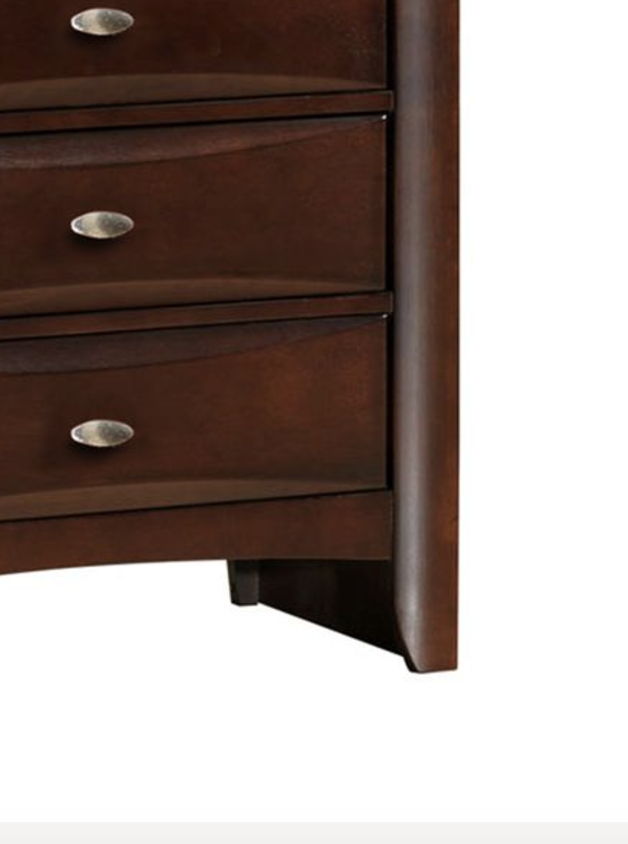Ireland Elegant Design Storage Chest dark brown wood accent chest with 3 drawers HouseOfZazla on Tampa Home & Garden Store