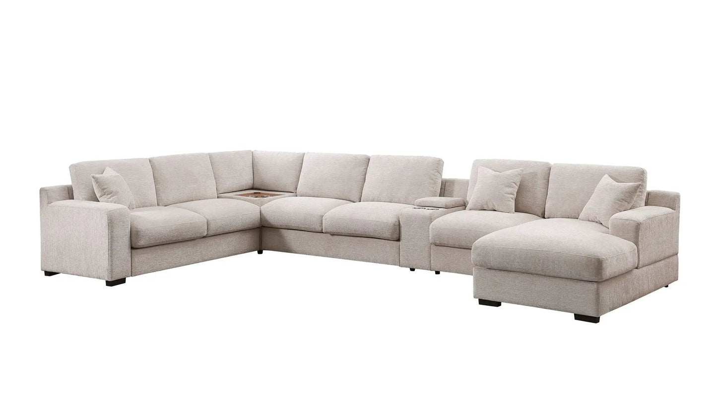 Celine Fabric Corner Sectional Sofa Right Chaise