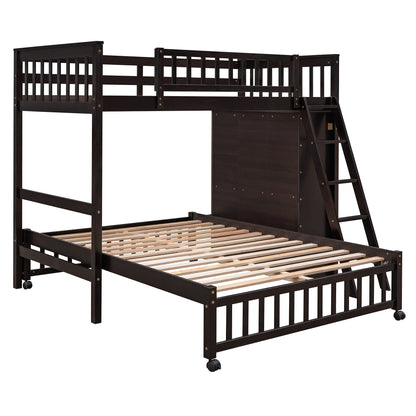 Bunk Bed With Six Drawers And Flexible Shelves