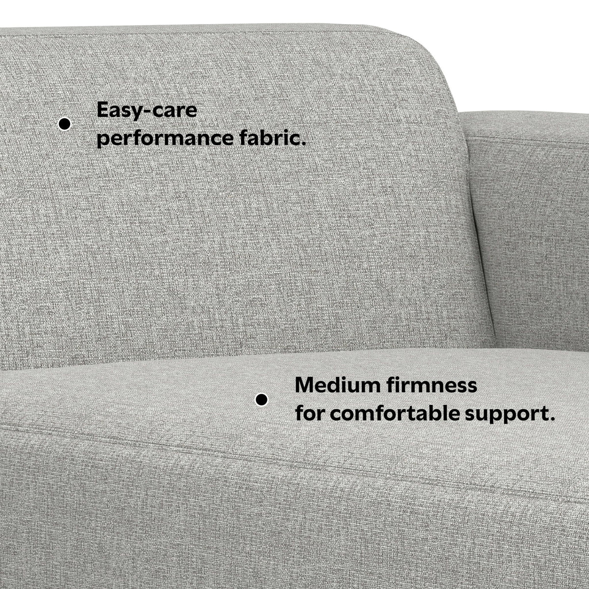Rex Modern Asymmetrical Chaise Sofa Module