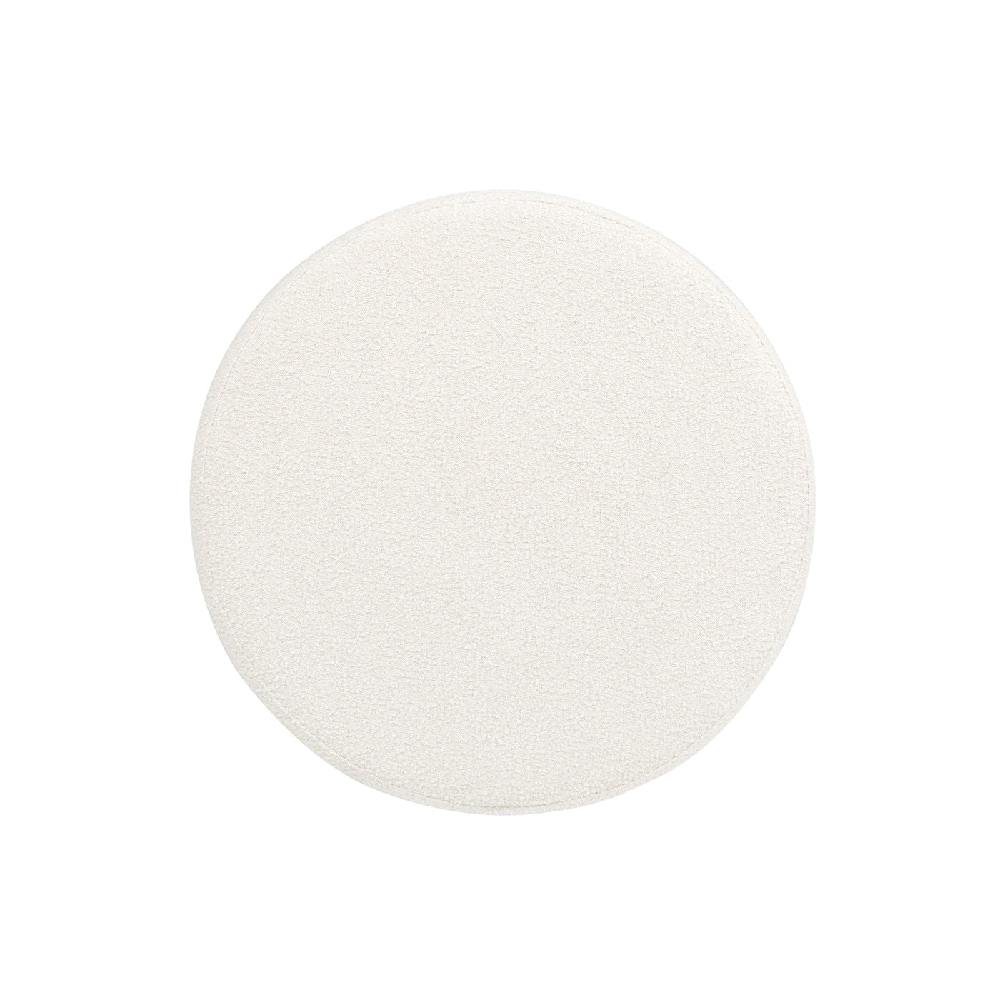 Fuji oversized round storage ottoman in cream fabric by HouseOfZazla on Tampa Home & Garden Store
