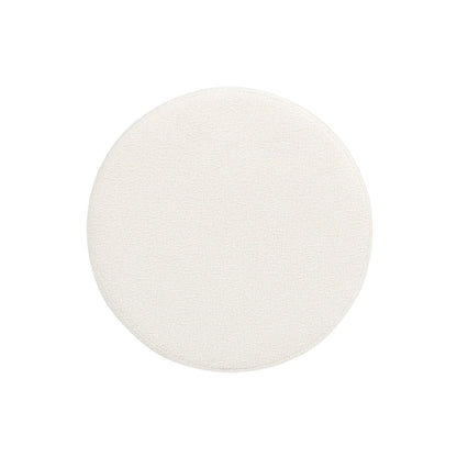 Fuji oversized round storage ottoman in cream fabric by HouseOfZazla on Tampa Home & Garden Store