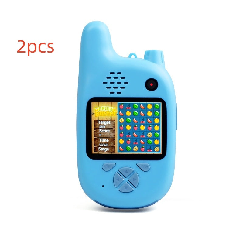 2pcs Walkie-Talkie Kids Camera Toy blue handheld with screen, D-pad, and speaker Sell My Stuff on Tampa Home & Garden Store