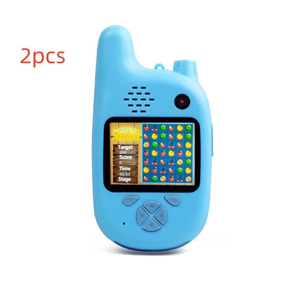 2pcs Walkie-Talkie Kids Camera Toy blue handheld with screen, D-pad, and speaker Sell My Stuff on Tampa Home & Garden Store