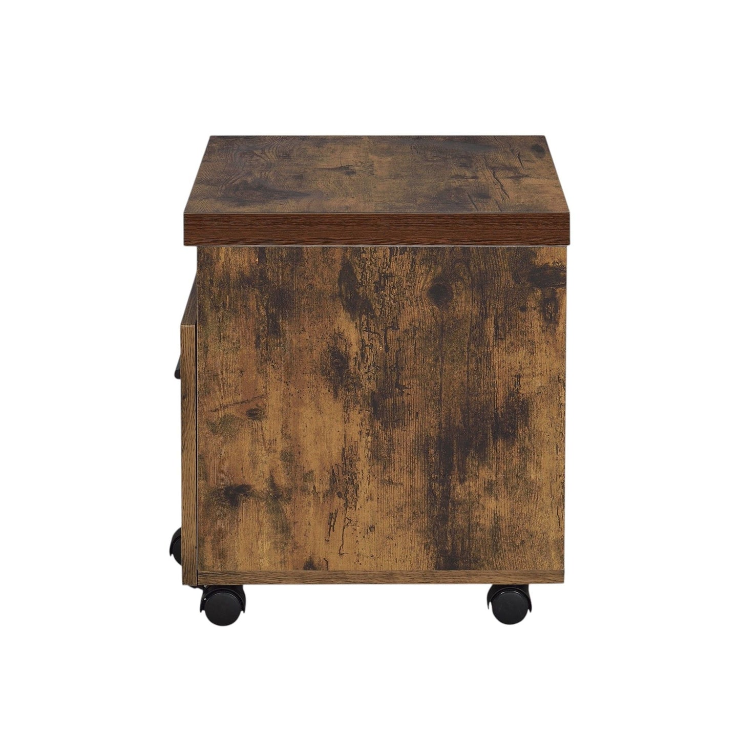 Bob File Cabinet Weathered Oak and Black