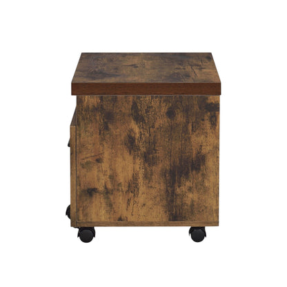 Bob File Cabinet Weathered Oak and Black