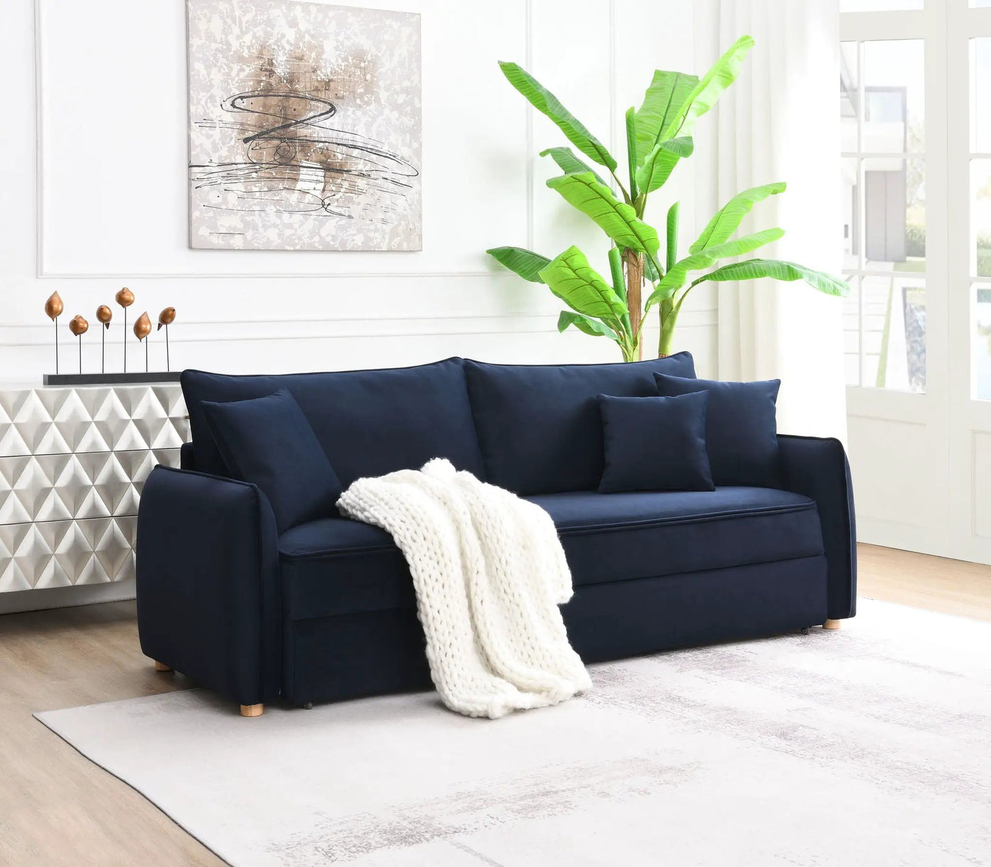 Irina Pull Out Sleep Sofa With Storage Unit