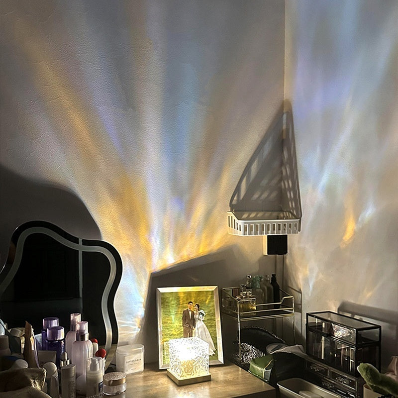 LED water ripple night light cube projects multicolor patterns, USB RGB dimmable 16 colors on Tampa Home & Garden Store