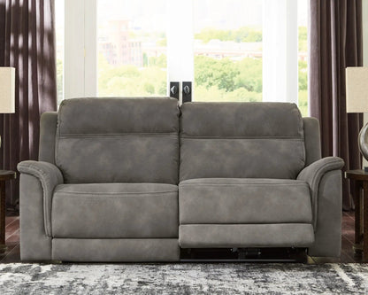Next-Gen Durapella reclining power sofa gray upholstery by Unique Piece Furniture on Tampa Home & Garden Store