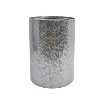 Modern Round Accent Table with hammered metal surface, HouseOfZazla outdoor furniture on Tampa Home & Garden Store