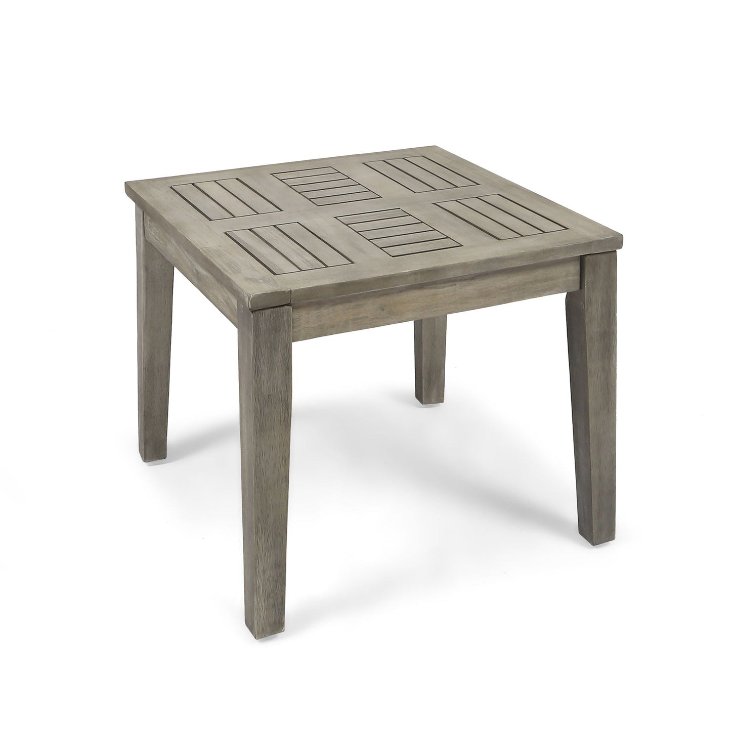 Dexterity Outdoor Square Side Table with Wood