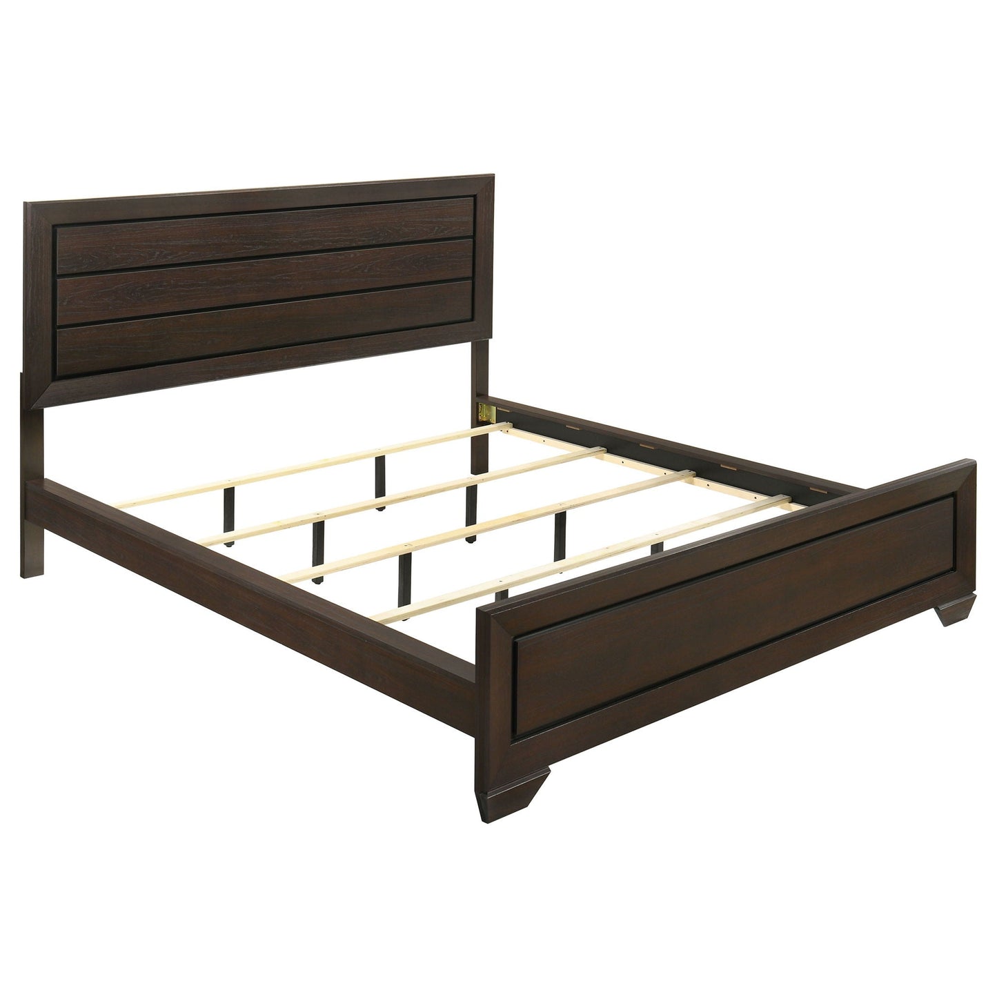 Modern Wood Panel Bed and a Sleek Headboard