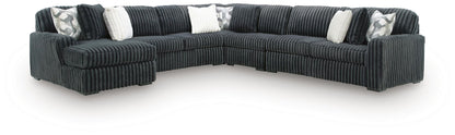 Midnight Madness Sectional and Jumbo Corduroy