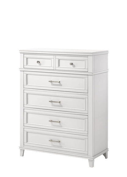 5 Drawer Chest with Antique Finish for Storage