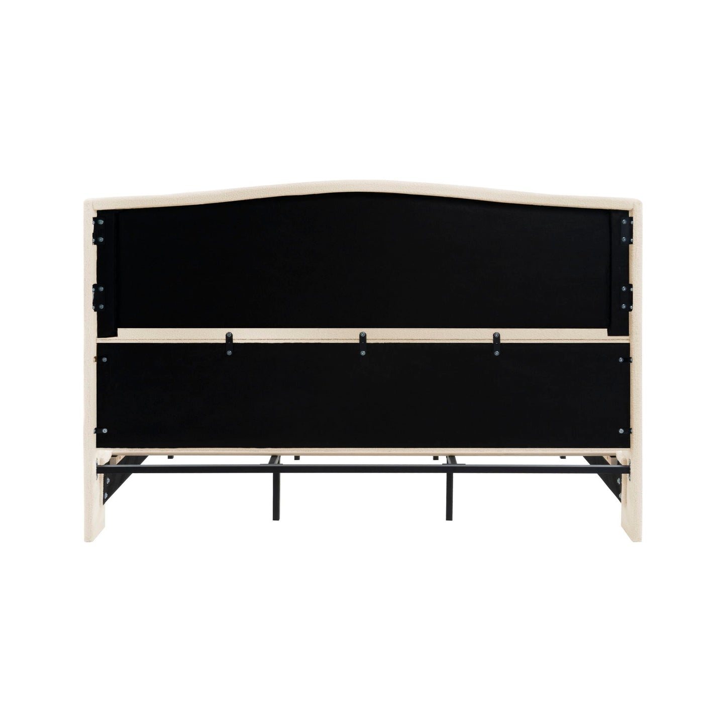 Sturdy Platform Bed Frame and a Padded Headboard