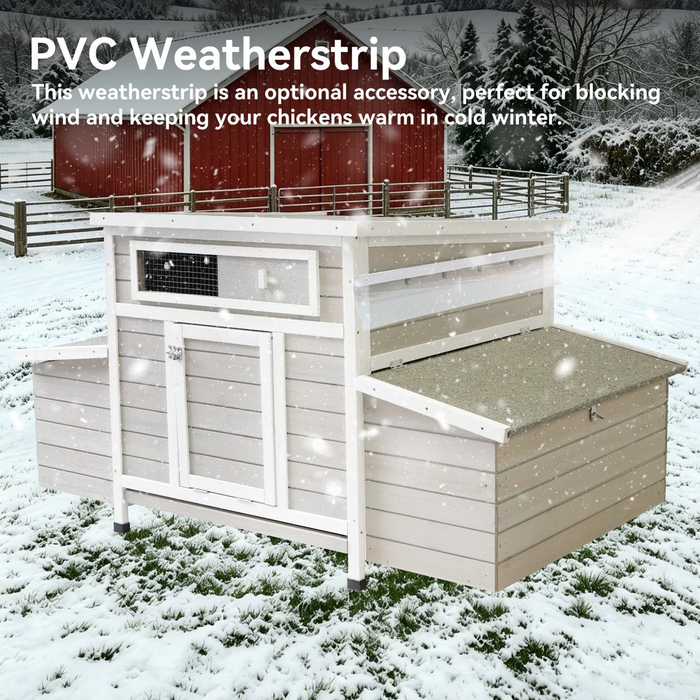 Large Wooden Outdoor Hen House and Nesting Box