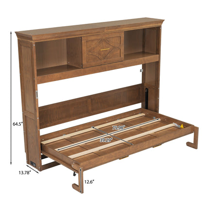 Twin Murphy Bed and Drawer with Charging Station