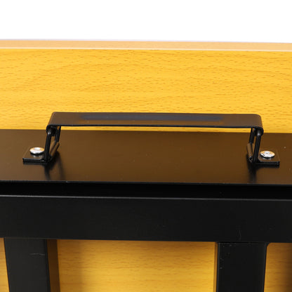 Portable folding work table black metal frame for HouseOfZazla power stations on Tampa Home & Garden Store