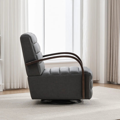 360 Degree Swivel Accent Chair Armrests Comfy