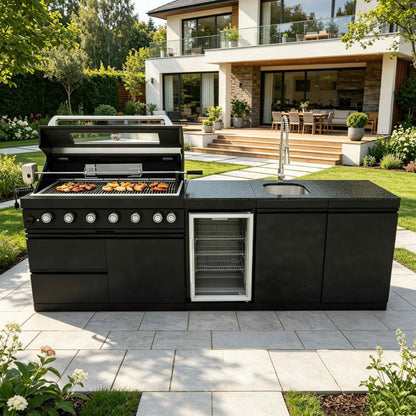 Stainless Steel 4 Burner Outdoor Kitchen Grill