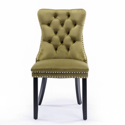 Nikki High End Tufted Dining Chair Set of Two