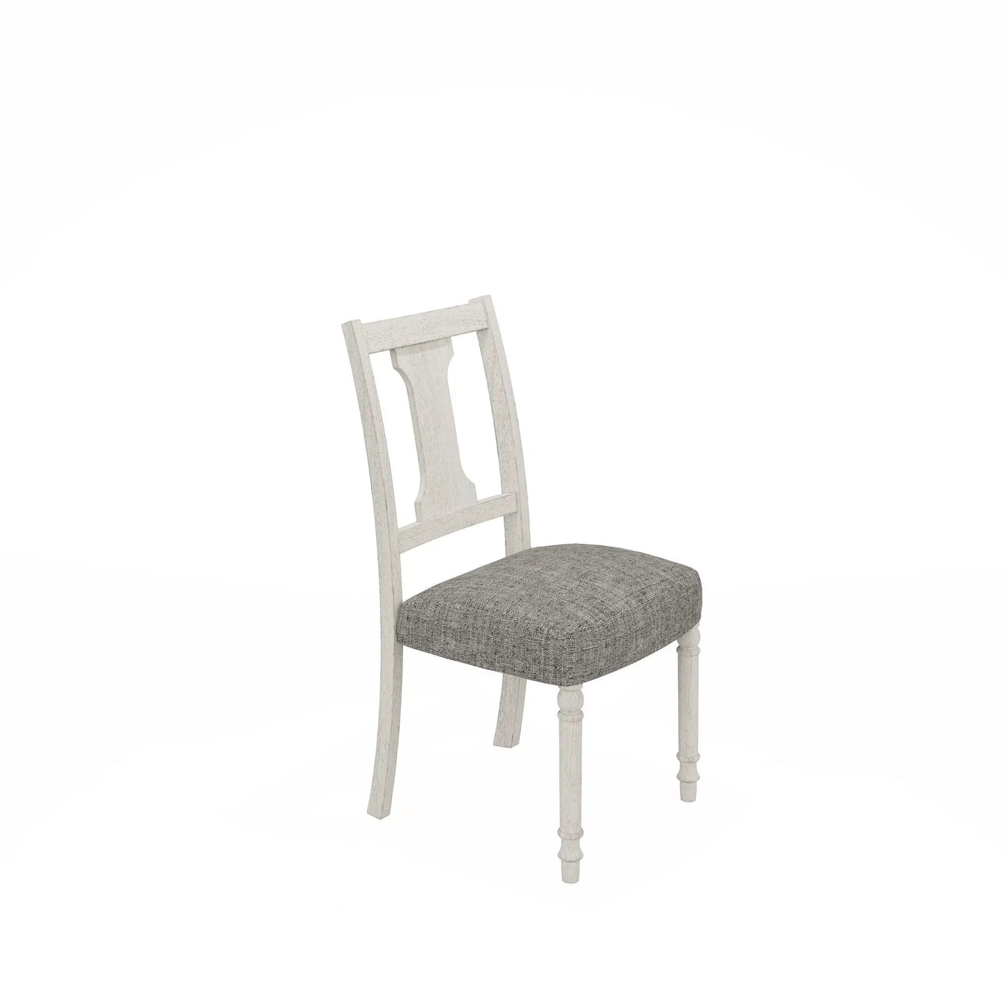 Tannen Dining Side Chair Set of 2 White and Gray