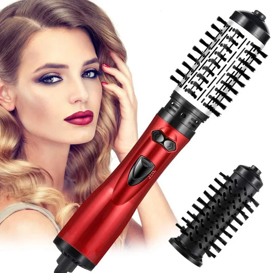 Ionic Rotating Hot Air Brush Hair Styler Dryer with 2 Brush Heads - Tampa Home & Garden Store