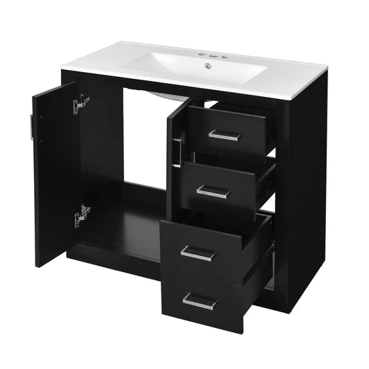 Bathroom Vanity With Sink and Storage Cabinet