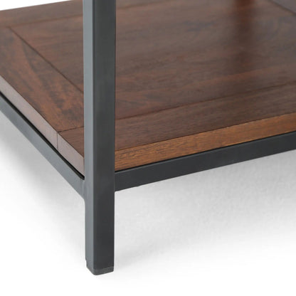 Skyler Solid Mango Wood Table and Metal Base