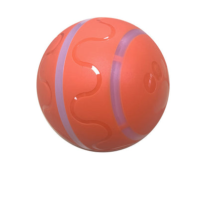 Sell My Stuff Wicked Ball USB self-rotating cat toy, orange ball with purple stripe on Tampa Home & Garden Store