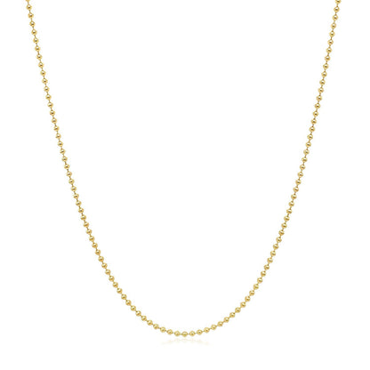 14k yellow gold bead chain necklace 1.0mm by Bids.com on Tampa Home & Garden Store