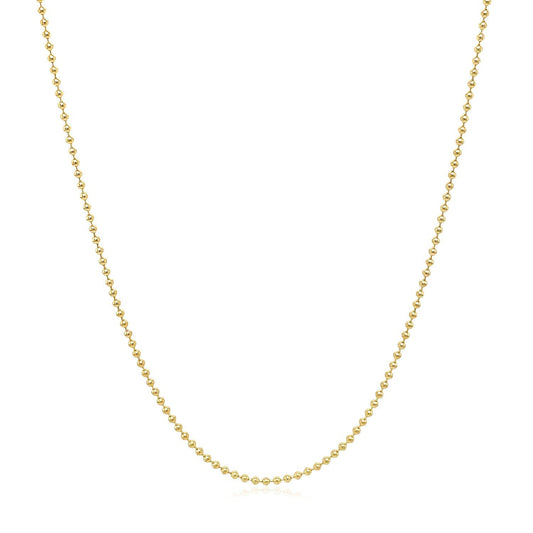 14k yellow gold bead chain necklace 1.0mm by Bids.com on Tampa Home & Garden Store