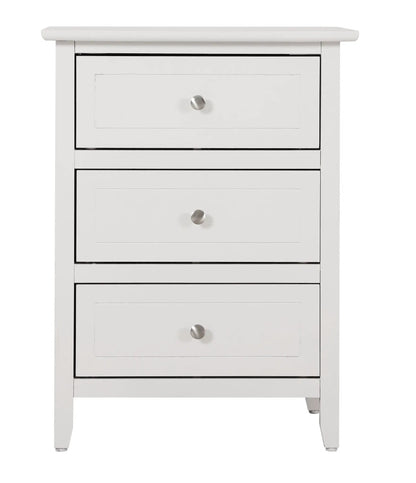 Daniel Nightstand With 3 Drawers In Wood Veneer