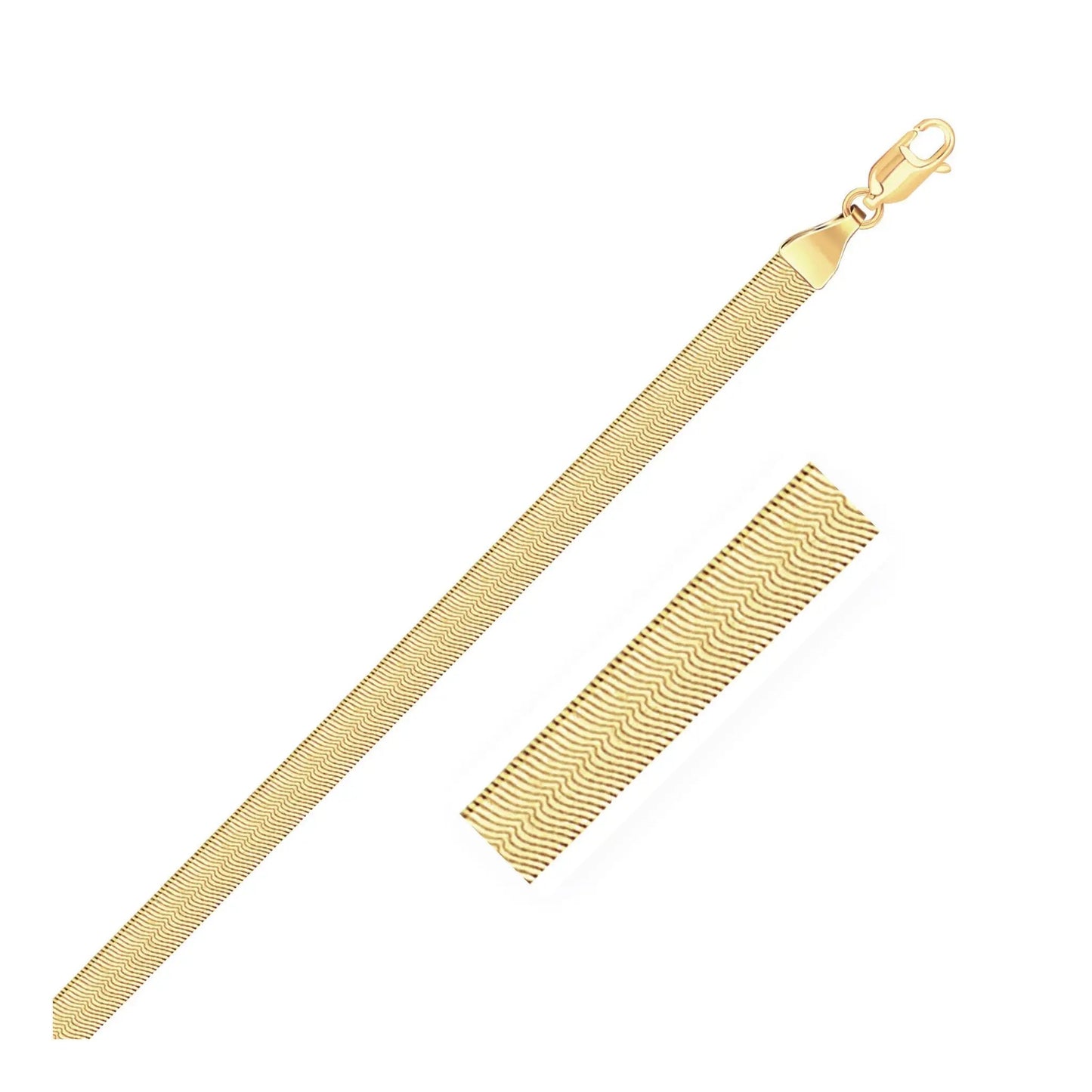 4.0mm 14k yellow gold Super Flex Herringbone chain with lobster clasp on Tampa Home & Garden Store