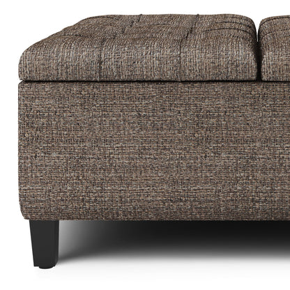 Harrison Upholstered Coffee Table Storage Ottoman