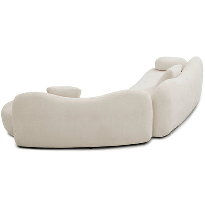 Modern Curved Modular Sofa Set for a Living Room